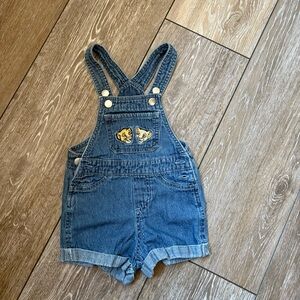 Disney The Lion King Baby Denim Embroidered Shortalls